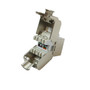 RJ45 Cat6a Slim Profile Jack 110 PunchTool-Less Shielded - Stainless Steel FN-JK-C6A-SS