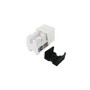 RJ45 Cat6 Slim Profile Jack, 110 Punch-Down - White (FN-JK-C6P1-WH)