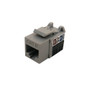 RJ45 Cat6 Slim Profile Jack, 110 Punch-Down - Grey (FN-JK-C6P1-GY)