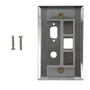 Wall plate Single Gang 1x DB9 1x 38 inch 1x Keystone - Stainless Steel FN-WP-105-SS