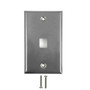 1-Port Keystone Stainless Steel Wall Plate FN-WP-1P-SS
