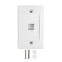 Wall Plate, 1-Port Keystone - White ( Fleet Network )