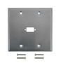 Double Gang 1-Port DB9 size cutout Stainless Steel Wall Plate FN-WP-210-SS