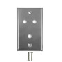 Wall Plate, 3 Hole, Stainless Steel ( Fleet Network )