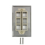 4-Port Keystone Stainless Steel Wall Plate (FN-WP-4P-SS)