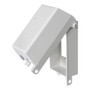 Outdoor Weather Proof Outlet Box, Single Gang White ( Fleet Network )