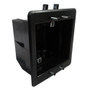 Recessed Box, Double Gang - Enclosed Back for A/V or Power - Black (FN-WP-BOX2-BK)