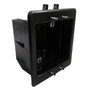 Recessed Box Double Gang - Enclosed Back for AV or Power - Black FN-WP-BOX2-BK