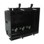 Recessed Box, Triple Gang - Enclosed Back for A/V or Power - Black (FN-WP-BOX3-BK)