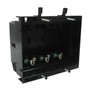 Recessed Box Triple Gang - Enclosed Back for AV or Power - Black FN-WP-BOX3-BK