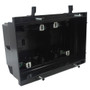 Recessed Box, Four Gang - Enclosed Back for A/V or Power - Black (FN-WP-BOX4-BK)