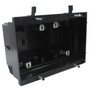 Recessed Box Four Gang - Enclosed Back for AV or Power - Black FN-WP-BOX4-BK