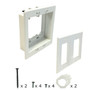 Recessed Drywall Clip - Plastic Double Gang PrePost Construction FN-WP-CLIP2-R