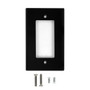 Decora Single Gang Wall Plate - Black ( Fleet Network )