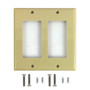 Decora Double Gang Wall Plate - Ivory (FN-WP-D2-IV)