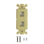 Decora Strap 2-Port Keystone - Ivory (FN-WP-D2P-IV)