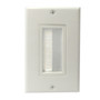 Cable Pass-through Wall Plate Brush Style Single Gang Decora - White FN-WP-DPB-WH