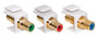 Component Keystone Wall Plate Insert Red Green  Blue Color Coded FemaleFemale Coupler FN-WP-IN-RGB
