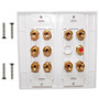 5.1 Surround Sound Wall Plate Kit Decora - White (FN-WPK-BAN5.1-D)