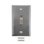 1-Port DVI Wall Plate Kit - Stainless Steel (FN-WPK-SSDVI1)