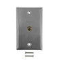 Coax F-Type Single Gang Wall Plate Kit - Stainless Steel (FN-WPK-SSF)