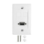 1-Port VGA Wall Plate Kit - White FN-WPK-VGA1