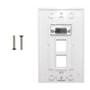 1-Port VGA Wall Plate Kit Decora White with 2x Keystone Hole FN-WPK-VGA2-D