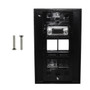 1-Port VGA Wall Plate Kit Decora Black with 4x Keystone inserts FN-WPK-VGA4-D-BK