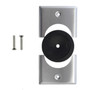 Cable Pass-through Wall Plate Removable Bottom Single Gang - Stainless Steel - Split FN-WP-PT1B-SS