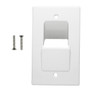 Cable Pass-through Wall Plate, Single Gang - White ( Fleet Network )