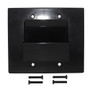 Cable Pass-through Wall Plate, Double Gang - Black ( Fleet Network )