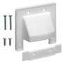 Cable Pass-through Wall Plate, Removable Bottom, Double Gang - White (FN-WP-PT2B-WH)