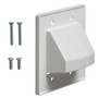 Cable Pass-through Wall Plate, Double Gang Reversible - White (FN-WP-PT2R-WH)