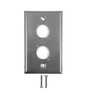 2-Port XLR Stainless Steel Wall Plate FN-WP-XLR2-SS