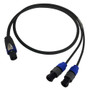 150ft Premium Phantom Cables 4-Pole speakON to 2 x 2-Pole speakON Speaker Cable 14AWG FT4 ( Fleet Network )