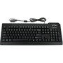 Seal Shield Silver Seal Glow Waterproof Keyboard Long Cable - Cable Connectivity - USB PS2 Interface - 104 Key - English US - Mac SSKSV207GL