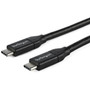 StarTech.com USB-C to USB-C Cable w/ 5A PD - M/M - 1 m (3 ft.) - USB 2.0 - USB-IF Certified - 3.3 ft Thunderbolt 3 Data Transfer Cable (Fleet Network)