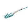 StarTech.com 5m 15 ft MPO / MTP to LC Breakout Cable - Plenum Rated Fiber Optic Cable - OM3 Multimode, 40Gb - Push/Pull-Tab - Aqua - - (MPO8LCPL5M)