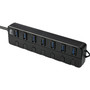 Adesso AUH-3070P - 7-Port USB 30 Hub with Individual Power Switch amp Power Adapter - USB - External - 7 USB Ports - 7 USB 30 - AUH-3070P