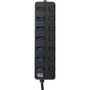 Adesso AUH-3070P - 7-Port USB 30 Hub with Individual Power Switch amp Power Adapter - USB - External - 7 USB Ports - 7 USB 30 - AUH-3070P