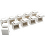 Tripp Lite Snap-In Blank Keystone Jack Insert, White, 10 Pack (N040-010-WH)