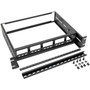 Tripp Lite Adjustable Rack-Mount DIN Rail Kit - Top Hat Mini Top Hat and G-Style Rails - 19 48260 mm 2U Wide - Black - Steel - 18 SRDINRAIL2U