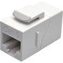 Tripp Lite Cat6 Straight-Through Modular In-Line Snap-In Coupler RJ45 FF White - 1 x RJ-45 Female Network - 1 x RJ-45 Female - - N235-001-WH