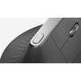 Logitech MX Vertical Advanced Ergonomic Mouse - Optical - CableWireless - BluetoothRadio Frequency - Graphite - USB Type C - 4000 - 910-005447
