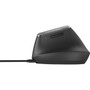 Logitech MX Vertical Advanced Ergonomic Mouse - Optical - CableWireless - BluetoothRadio Frequency - Graphite - USB Type C - 4000 - 910-005447