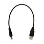 1ft USB A Male to 5.5mm x 2.1mm DC Plug Power Cable (FN-DCU-5521-01)