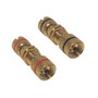 Banana Clip Female to Female Bulkhead Pair BlackRed Gold Plated FN-AD-BAN