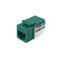 RJ45 Cat6 Slim Profile Jack, 110 Punch-Down - Green (FN-JK-C6P1-GN)