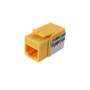 RJ45 Cat6 Slim Profile Jack, 110 Punch-Down - Yellow (FN-JK-C6P1-YL)