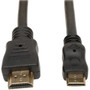 Tripp Lite 10-ft High Speed with Ethernet HDMI to Mini HDMI Cable - 10 ft HDMI AV Cable for AudioVideo Device Digital Camera TV - P571-010-MINI